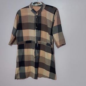 Plaid Cotton Dress